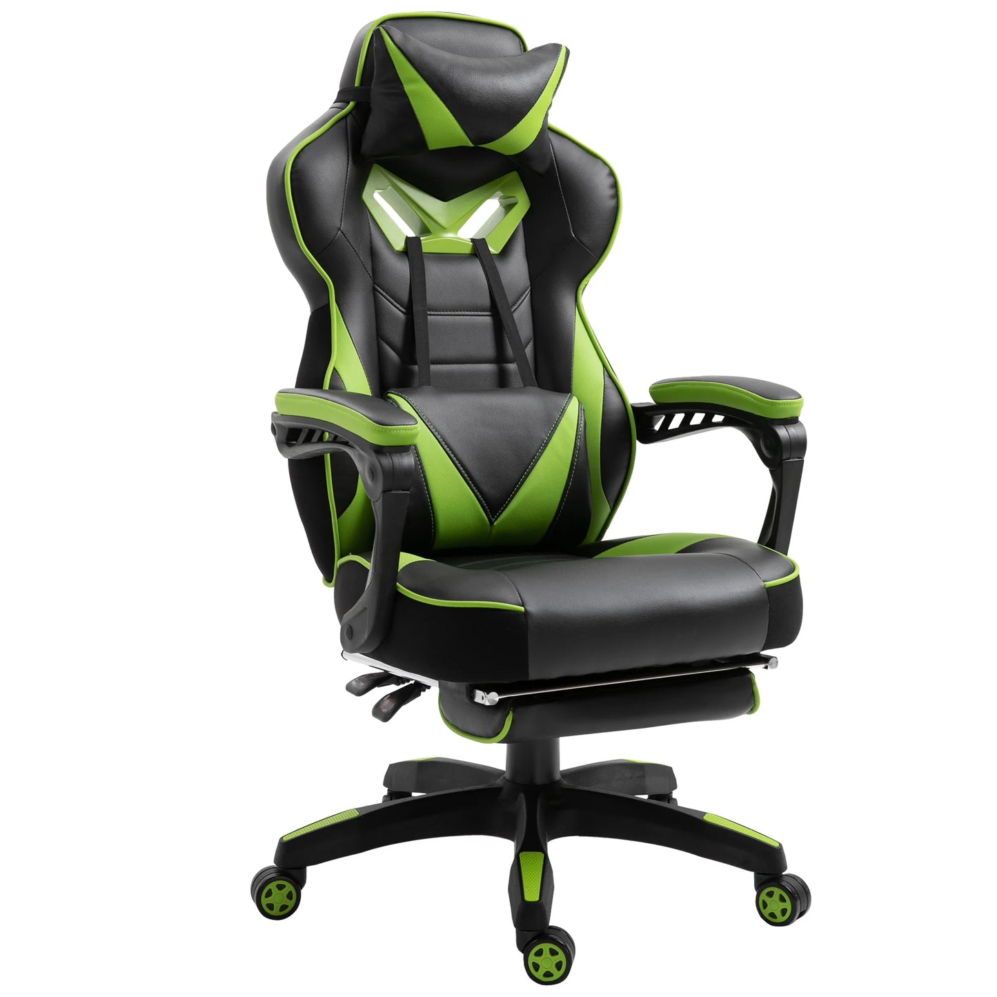Vinsetto ergonomischer Racing-Stuhl mit verstellbarer Rückenlehne 65X70X118.5-126.5Cm