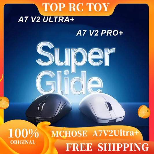 MCHOSE A7 V2 Ultra+ Kabellose Maus Tri-Mode Leichtgewicht Paw3950 Ti 42000dpi 500mah PC E-Sports Laptop Gaming-Maus Zubehör