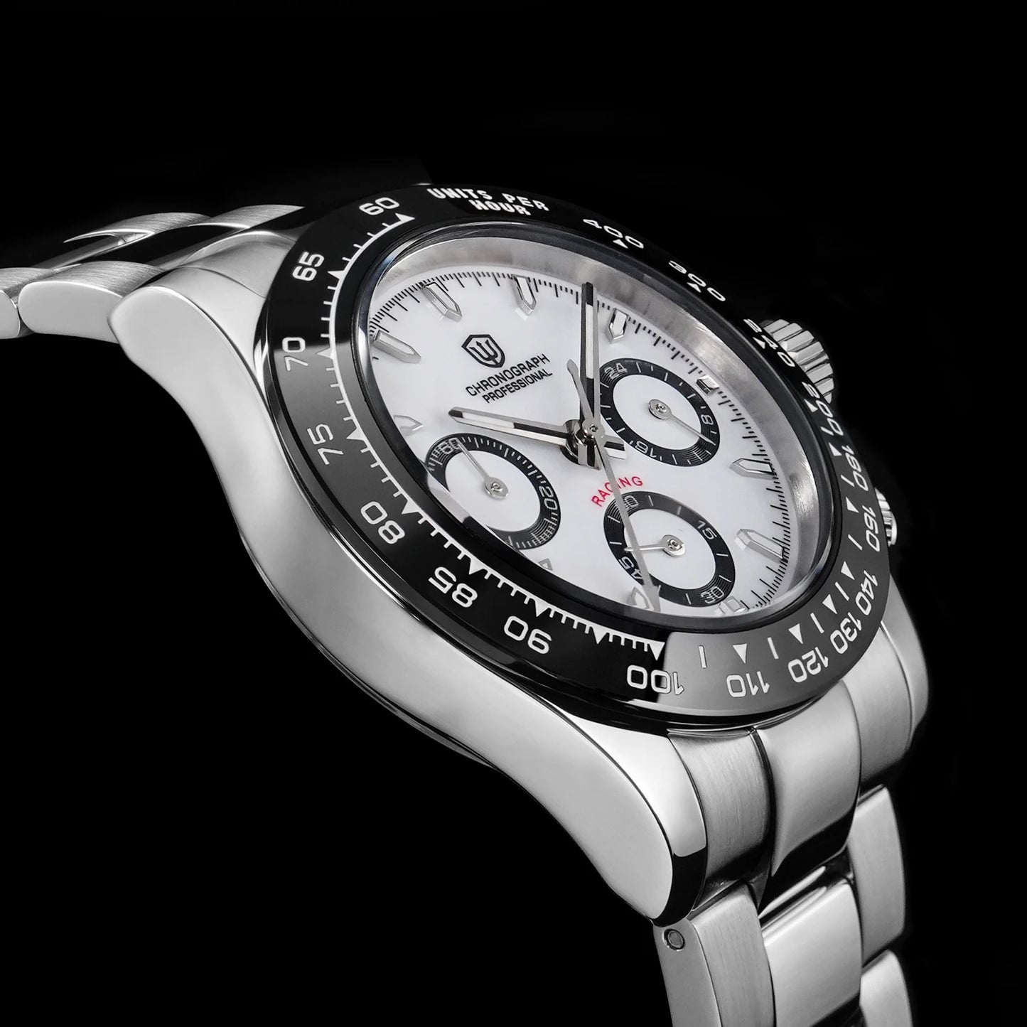 Watchdives WD16500 V2 Men Watch VK63 Quartz Movement Chronograph Wristwatch Stainless Steel Sapphire Crystal Luminous  Watches