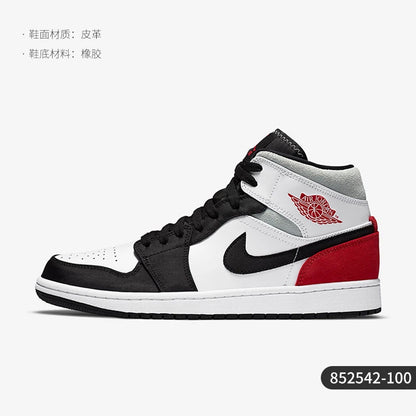 Nike Air Jordan 1 AJ1 originali da uomo, scarpe da basket sportive mid top ammortizzate 852542-100