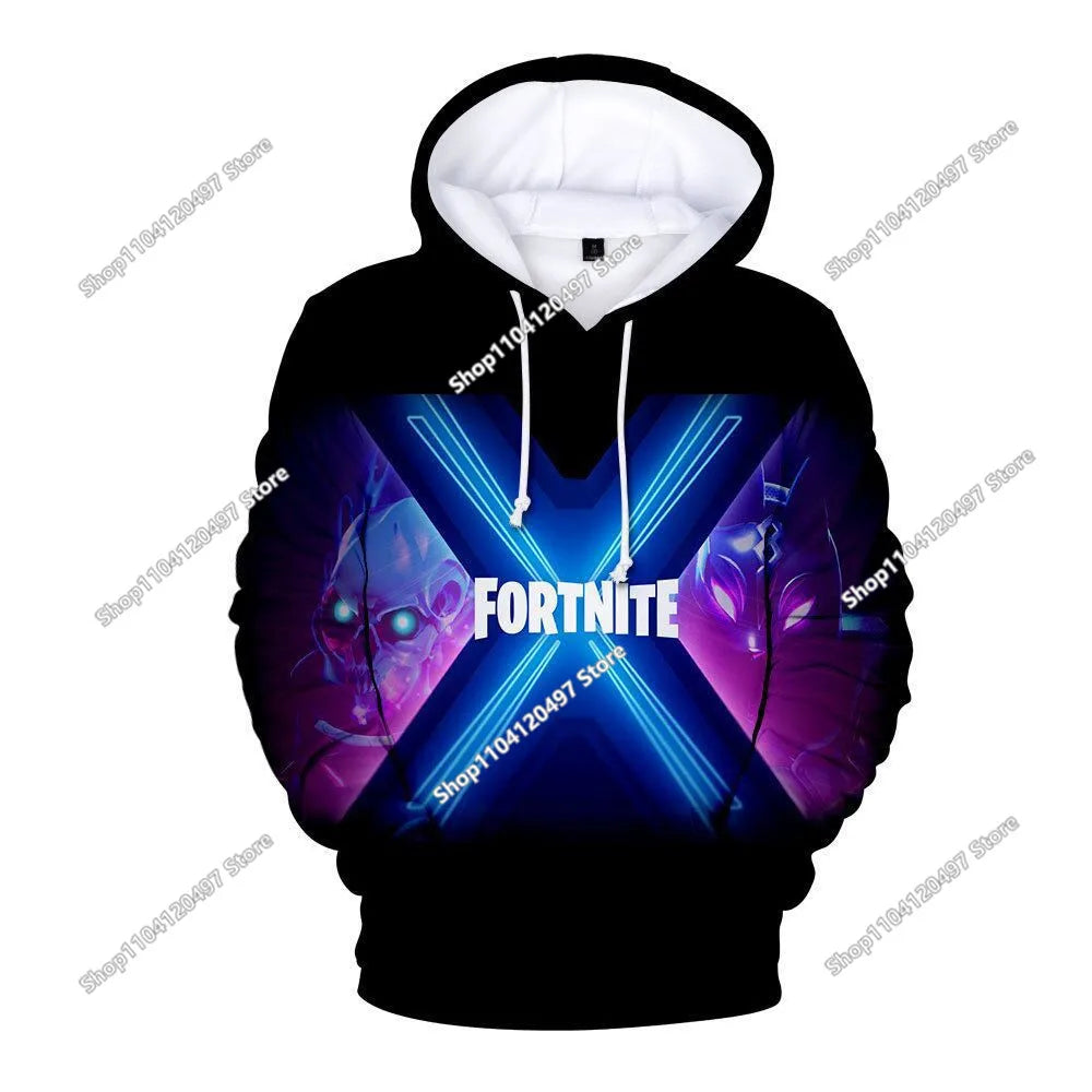 Game Fortnite Hoodies Teenager Boys Hoodie Kids Sweatshirts Cartoon Leisure Outwear Children Cosplay Pullovers Streetwear Gift