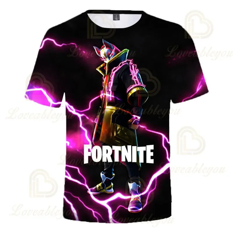 Sweatshirt 3D Fortnite Victory Battle Royale para criança, menino e menina, roupa infantil, tops e T-shirt de herói para adolescentes