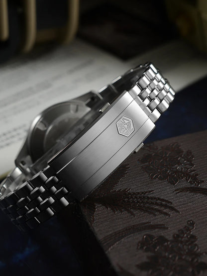 San Martin 39.5mm Retro Chinese Characters Indices Dial Men Pilot Watch YN55 100M Waterproof BGW-X1 Luminous SN0033C