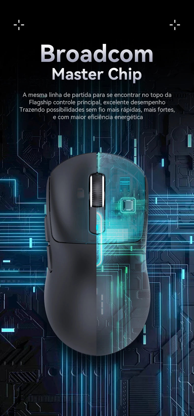 Atack Shark X3 PAW3395 Mouse Lightweight Wireless Gaming Mouse, Tri-Mode Mouse, 26K DPI PAW3395, PC/Laptop/Win/Mac