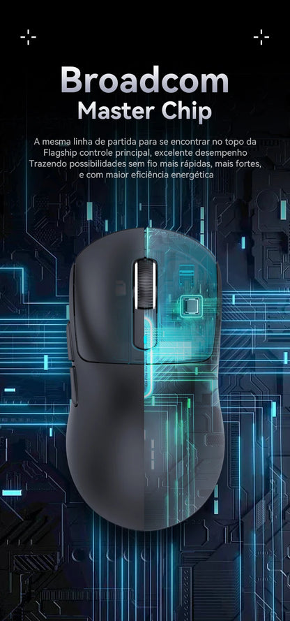 Atack Shark X3 PAW3395 Mouse Lightweight Wireless Gaming Mouse, Tri-Mode Mouse, 26K DPI PAW3395, PC/Laptop/Win/Mac