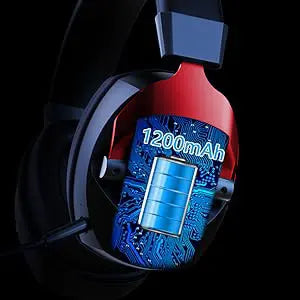 Kabelloses Gaming-Headset mit abnehmbarem Mikrofon mit Geräuschunterdrückung – 2.4G Wireless, Bluetooth 5.3 & kabelgebundene 3.5mm-Gaming-Kopfhörer für PS5, PC, Xbox, Mobilgeräte