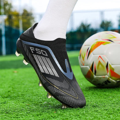 Men's Soccer Shoes Training Football Boots Indoor Sneakers TF Long Spikes Match Futsal Ultralight Breathable Cleats Drop Shipping