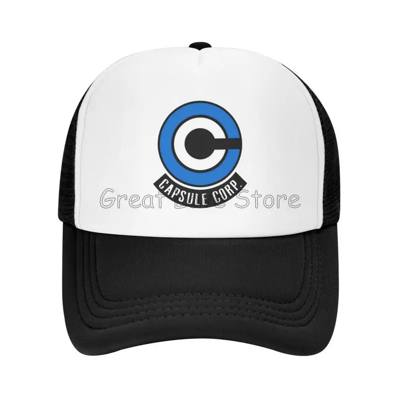 Capsule Corp – czapki baseballowe z siateczką, unisex, czapki typu „trucker” w stylu hip-hopowym, czapki „dad hat” z motywami anime DBZ, czapki wyścigowe z regulacją, letnie czapki typu „trucker” i czapki typu „snapback”