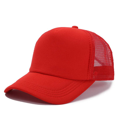 Unisex Cap Casual Plain Mesh Baseball Cap Adjustable Snapback Hats for Women Men Hip Hop Trucker Cap Streetwear Dad Hat