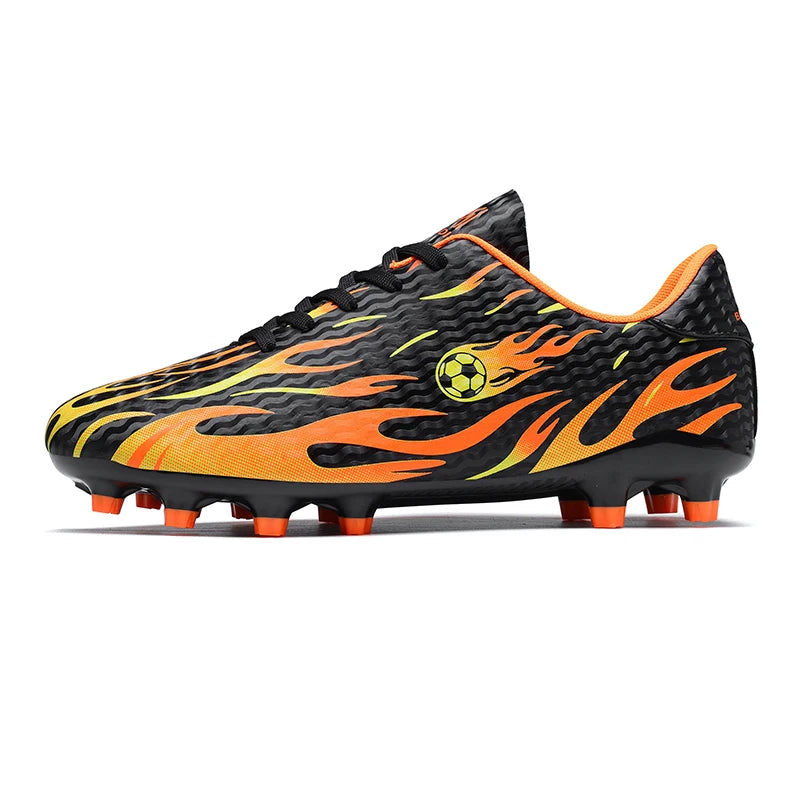 Men Professional Football Boots Cleats Boys Soccer Shoes Ankle Support Cleats Youth Outdoor Match Training Sneakers Non-slip