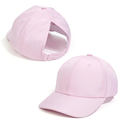 Fashion High Ponytail Kids Boy Hat Sun Hats Baseball Caps Solid Color Travel Caps Sun-proof Wide Brimmed Peaked Caps Hat