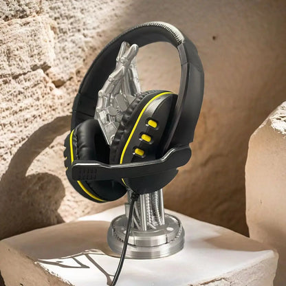 7260 kabelgebundene Kopfhörer mit Mikrofon – Gaming- & Arbeits-Headset für PS4 PS5 Xbox One, Lernen & Meetings, 3.5mm-Klinken-Ohrhörer