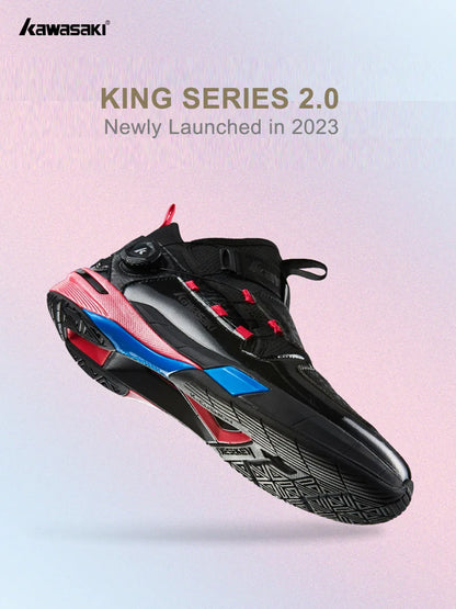Kawasaki King Series 2.0 Professional Badminton Shoes For Men Women Anti-Twist Sports Original Men's Tennis Shoes Sneakers A3311