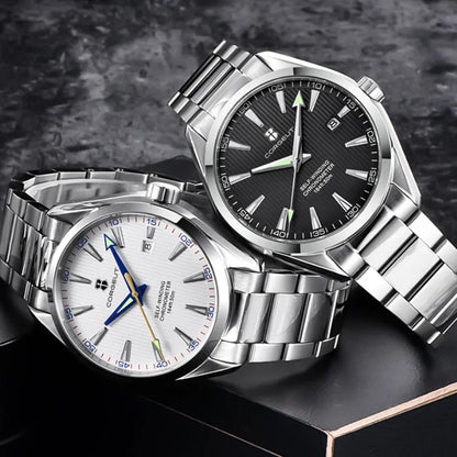Relógio masculino Corgeut 41mm Luxury NH35 Movt Man Sport Clock automático, relógio de pulso mecânico, safira, bracelete em aço, para homem