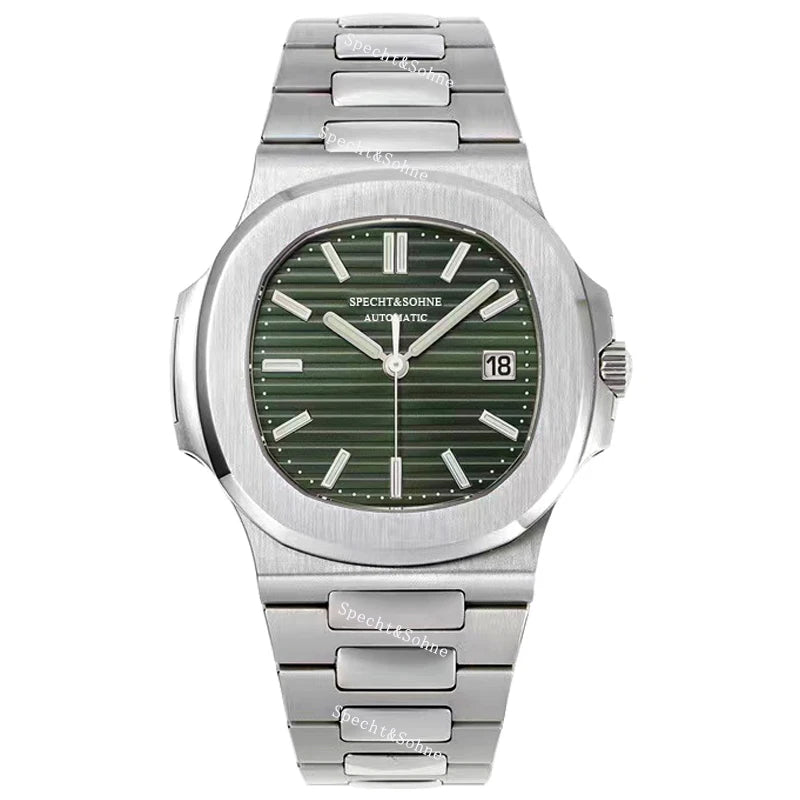 Specht&Sohne 2025 Nuovo Orologio Classico di Lusso da Uomo Automatico in Acciaio Inossidabile con Zaffiro 8215, Orologio da Polso Meccanico