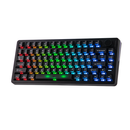 Teclado Gaming Sem Fios Tri-mode Hall Effect EPOMAKER HE75 V2 75% ANSI US Layout com Acionamento Ajustável de 0.005mm/Rapid Triggering