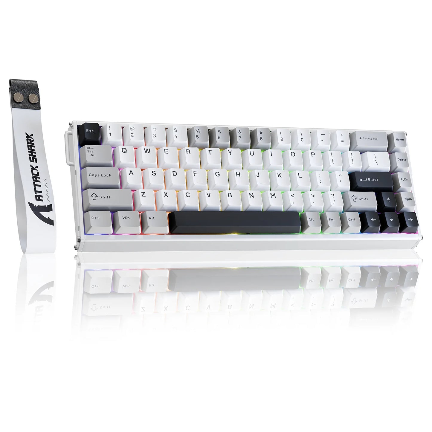 Teclado ATTACK SHARK X68MAX HE Rapid Trigger em alumínio com interruptores magnéticos, 60%, com fios, 8KHz, precisão RT de 0.005mm