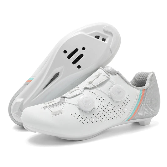 Road Cycling Shoes Flats Cleats Shoes Speed Cycling Sneakers Men’s Bike Shoes Women’s Self-Locking Non-slip Mountain Bicycle SPD Shoes