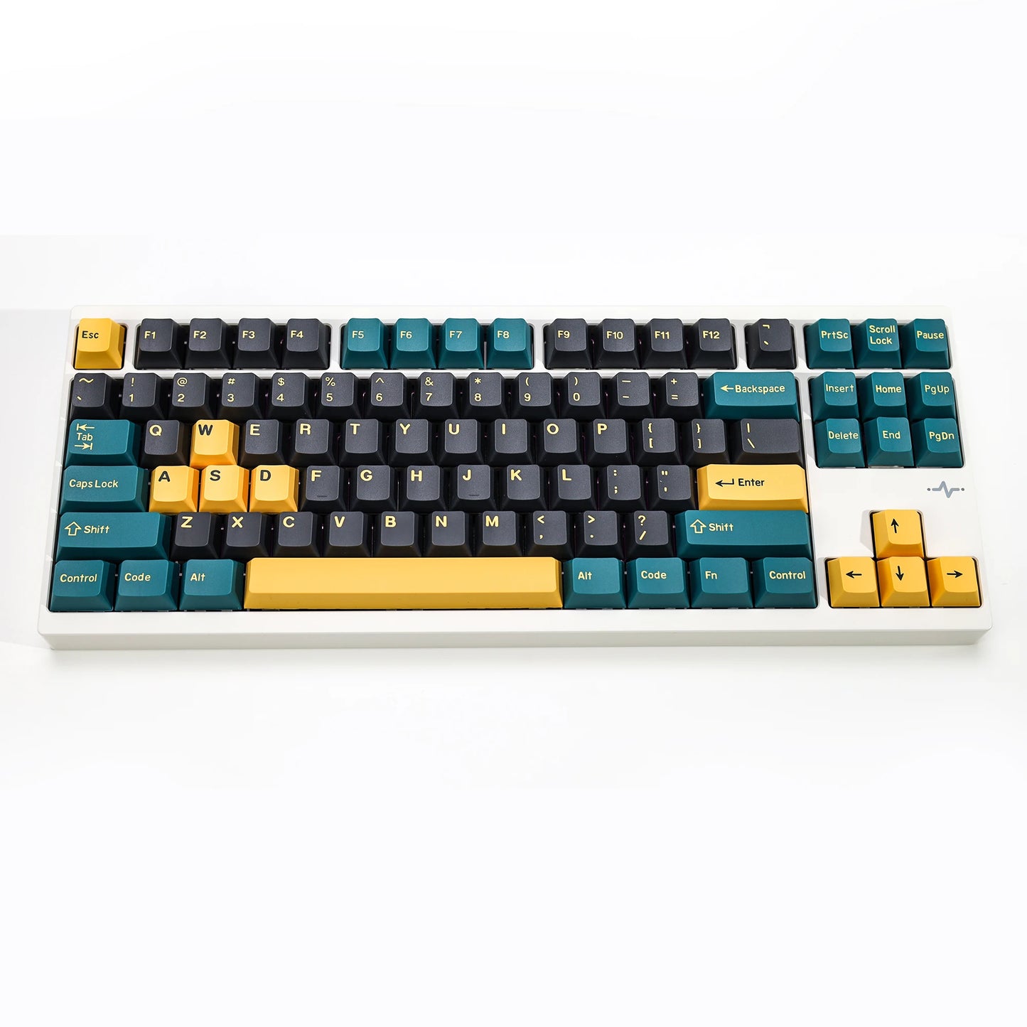 KBDiy GMK MarrsGreen Teclas Retro PBT ISO Double Shot Perfil Cherry para Teclado Mecânico Gaming com Switches MX