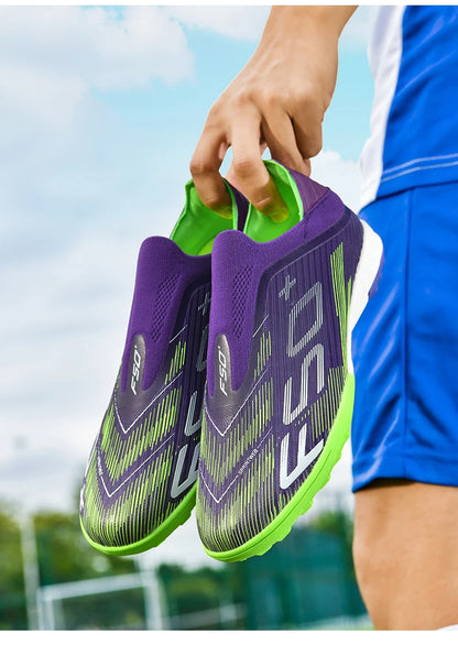 New Men Sneakers Match Grass Cleats High-quality Soccer Shoes Futsal Football Boots Non-Slip Indoor Hot-selling High-top Outdoor