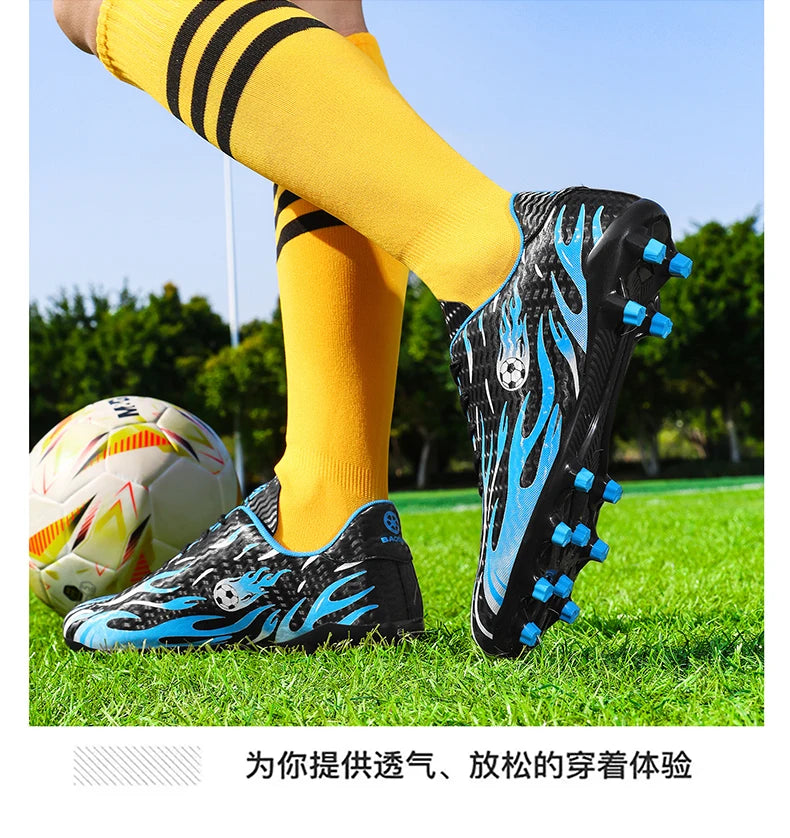 Professional Children's Football Shoes Outdoor Soccer Shoes Kids Futsal Sneakers Lightweight Non-slip Child Soccer Cleats Boys