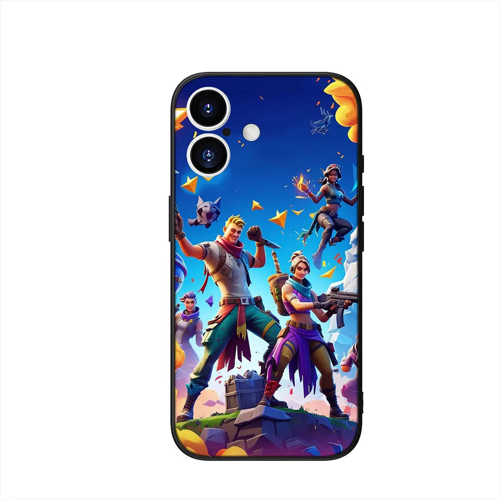 Capa com wallpaper de jogo F-ForTnites para Samsung Galaxy A07 A13 A12 A23 A42 A50 A51 A52 A53 A70 A71 A72 A21S A04 Note 20 9 8 10