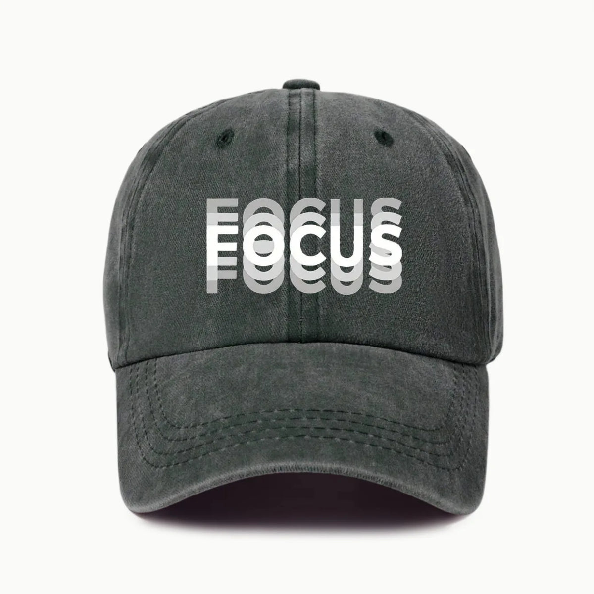FOCUS Print Cap -pesetty puuvilla, säädettävä klassisen tyylin baseball-lippis, urheilullinen duckbill-lippis miehille ja naisille