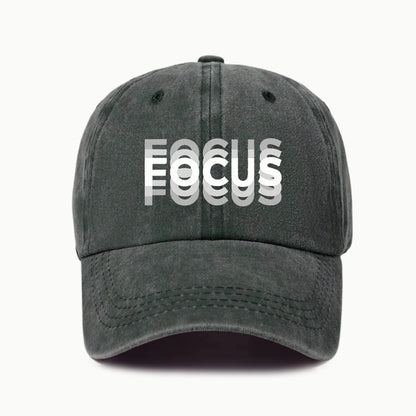 FOCUS Print Cap -pesetty puuvilla, säädettävä klassisen tyylin baseball-lippis, urheilullinen duckbill-lippis miehille ja naisille