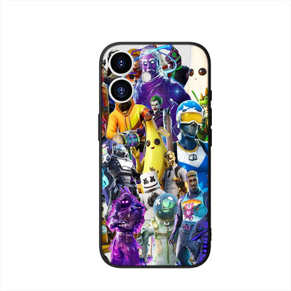 Capa com wallpaper de jogo F-ForTnites para Samsung Galaxy A07 A13 A12 A23 A42 A50 A51 A52 A53 A70 A71 A72 A21S A04 Note 20 9 8 10