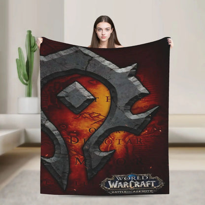 WOW World of Warcraft Flannel Blankets Winter  Soft Warm Throw Blanket for Children Outdoor Novelty Bedspread Sofa Bed Cover