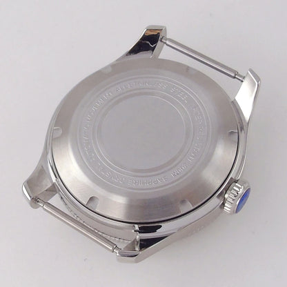 200M Water Resistant Mechanical Wristwatch Miyota 8215 Domed Sapphire Glass 120 clicks Bezel Steel Band Luminous Marks