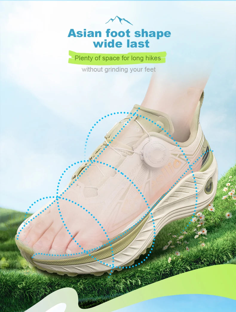 ONEMIX udendørs løbesko til mænd, elastiske trailsko, lette og åndbare sneakers til kvinder, parsko til fritid, vandtætte sko