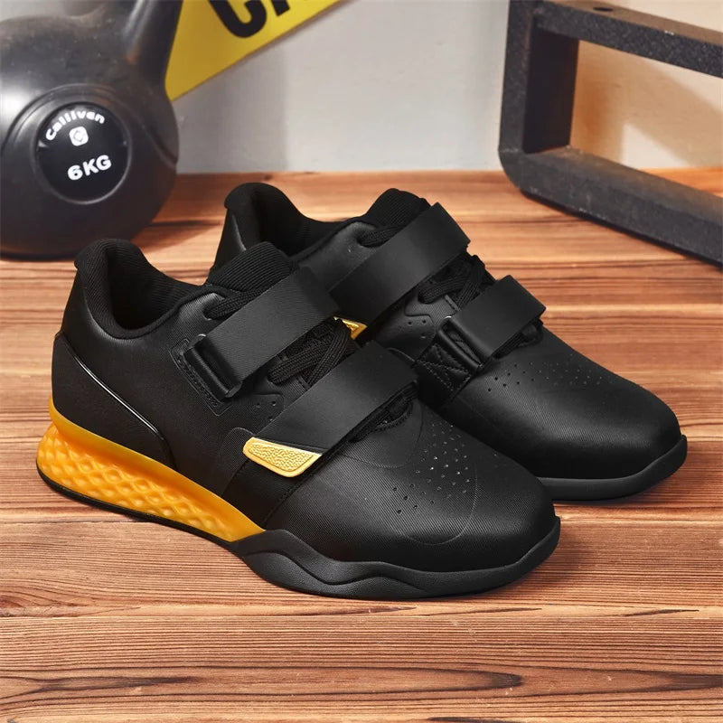 Weightlifting Shoes Professional  Men Women Powerlifting Squat Training Hard Sole Gym Shoes with Stable Heel Non Slip Design