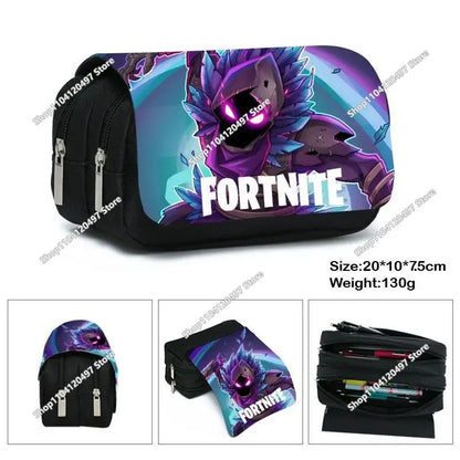 Estojo escolar de grande capacidade Victory Royale Fortnited Peely Llama Hero para meninos e meninas, crianças e adolescentes