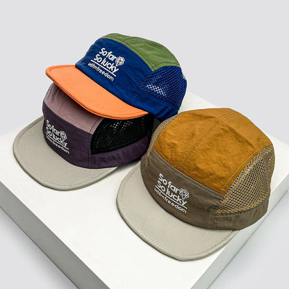 Unisex-baseballkepsar med platt skärm och broderade bokstäver, andningsbara, koreanska solskyddskepsar, snabbtorkande kepsar med skärm, mångsidiga insatser