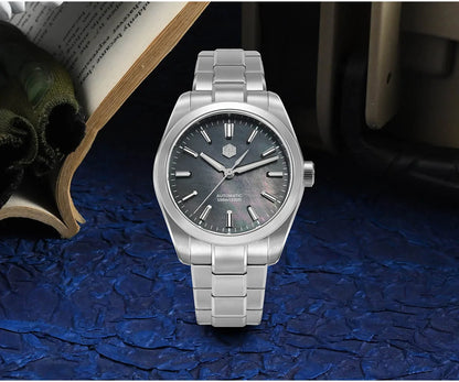 San Martin 39mm MOP Dial Sport Gada Watch Luxury Dress Men Miyota 90S5 Automatic Mechanical Wristwatch Waterproof 100m SN0144