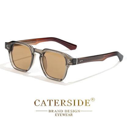 CATERSIDE Classic Square Sunglasses Men Core Insert Temple Luxury Brand Sun Glasses Women Travel Beach Party Festival Gifts
