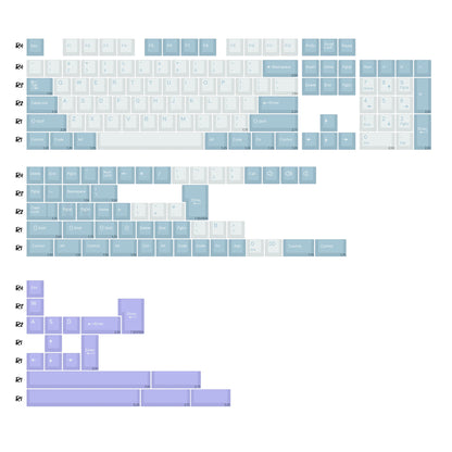 KBDiy GMK MarrsGreen Teclas Retro PBT ISO Double Shot Perfil Cherry para Teclado Mecânico Gaming com Switches MX