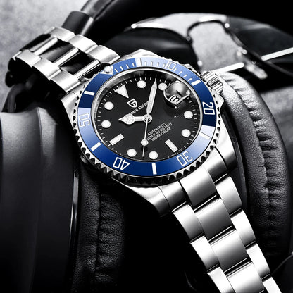 PAGANI DESIGN Fashion Men's Sports Automatic Mechanical Watch NH35 Stainless Steel Sapphire waterproof watch reloj hombre PD1661