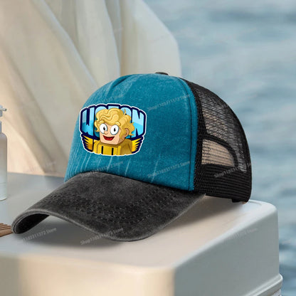 Wojan Teams Mesh Baseball Cap Cute Cartoon Street Dance Hip Hop Duck Tongue Hat Fashion Outdoor Sun Hat Casual Sunbonnet Gifts