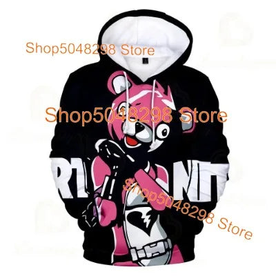 Sweatshirt com Capuz para Homem, Mulher e Criança The Nite Victory — Roupa Infantil Battle Royale, Sweatshirt para Rapazes e Raparigas, Tops Hero para Adolescentes