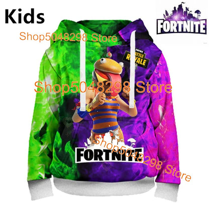 Hot Game Fortnite Hero Print Sweatshirt Boys Girls 3d Clothes Casual Kid Hoodies Children Adult Men Women Spring Autumn Pullover