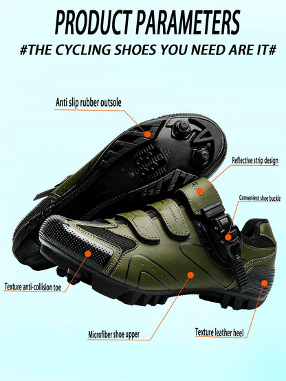 Primavera, scarpe da ciclismo MTB con morsetti da uomo, scarpe sportive in carbonio, velocità, corsa in montagna, scarpe da mountain bike