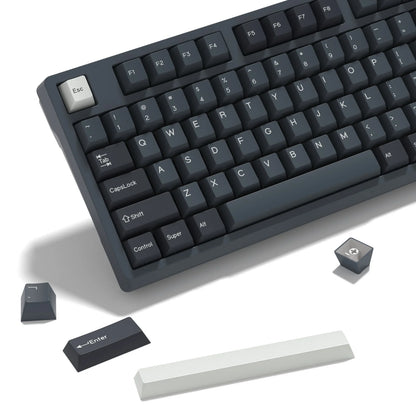KBDiy 174 Teclas/Conjunto PBT GMK Apollo Keycap Double Shot Minimalista ISO Perfil Cherry para Teclado Mecânico Gaming Keycaps para MX