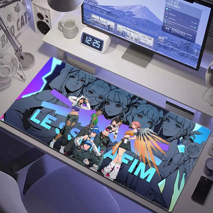 Sexy Anime-Girls Gaming-Mauspad HYBXAXC Laptop Büro Gummi Weiche Tischmatte XXL Groß Computer Overwatch Spiel Tastatur-Teppich