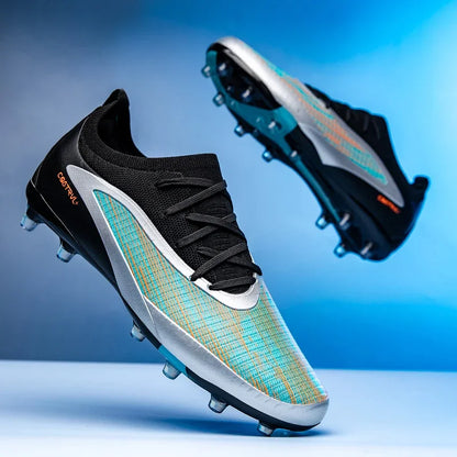 New Men's Football Boots Outdoor Cleats Breathable Adult Non-Slip Soccer Shoes Sport Long Spikes Training Boys Match Comfortable