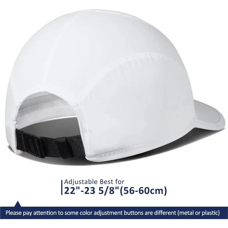 GADIEMKENSD Stretch Running Hat with Soft Brim, Quick Dry Baseball Cap Casual Breathable Adjustable Sun Protection Hats