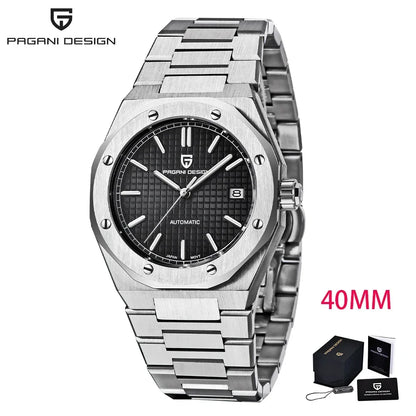 PAGANI DESIGN MIYOTA 8215 Men Automatic Mechanical Watches 40MM Sapphire Stainless Steel Waterproof Luminous Wrist Watch