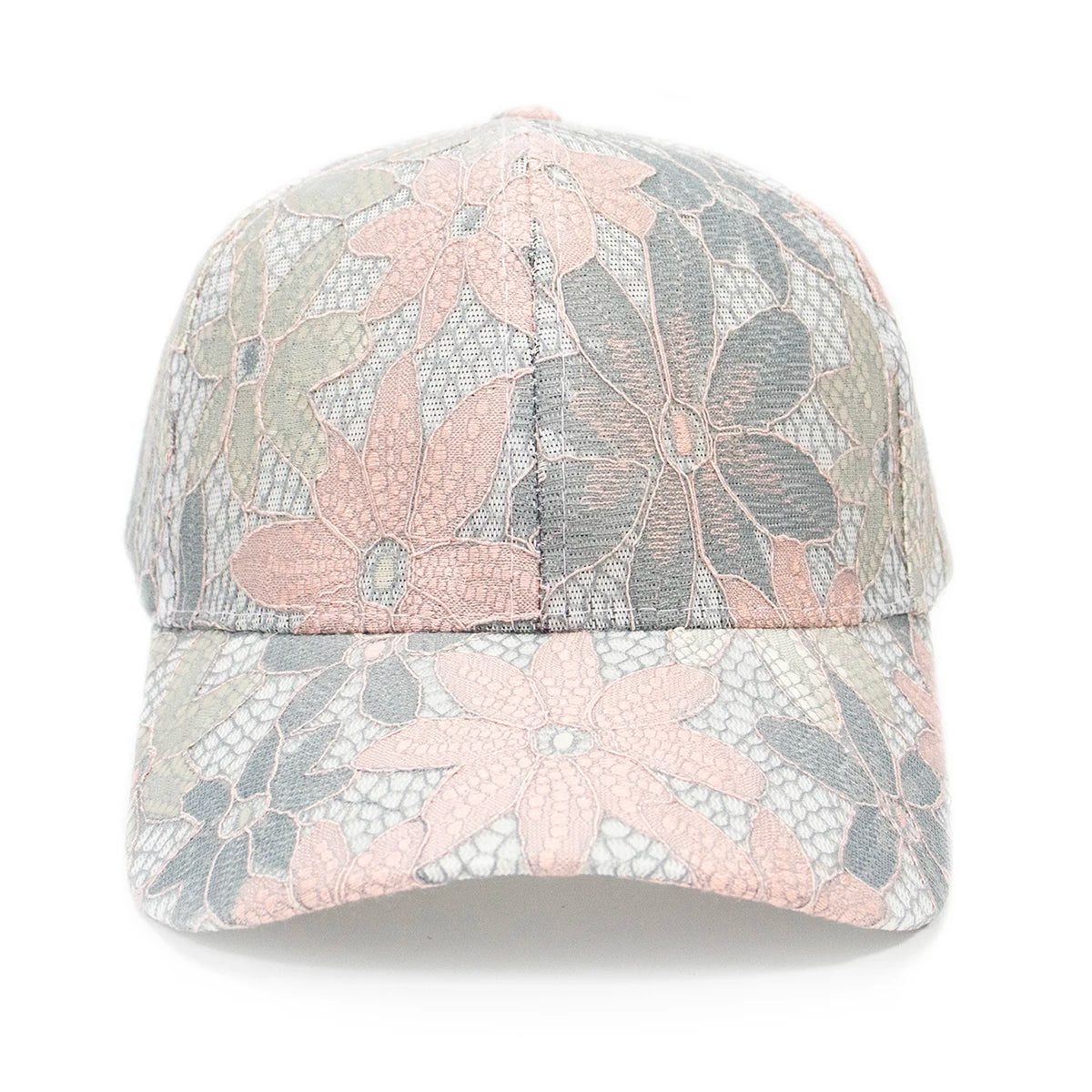 Fashion women lace flower baseball caps breathable elegant female hats spring summer autumn cap
