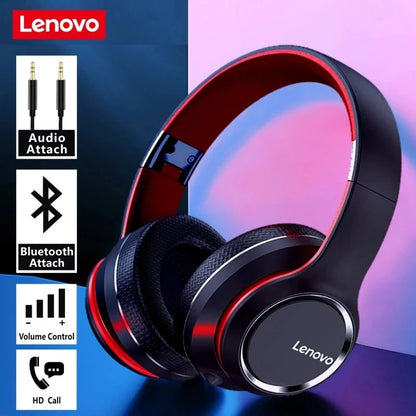 Lenovo HD200 kabellose Bluetooth-Over-Ear-Kopfhörer – geräuschunterdrückendes HiFi-Stereo-Gaming-Headset mit Mikrofon